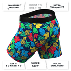 The Big Kahunas | Hawaiian Print Boxer Ball Hammock® Boxer - Long Leg - Shinesty