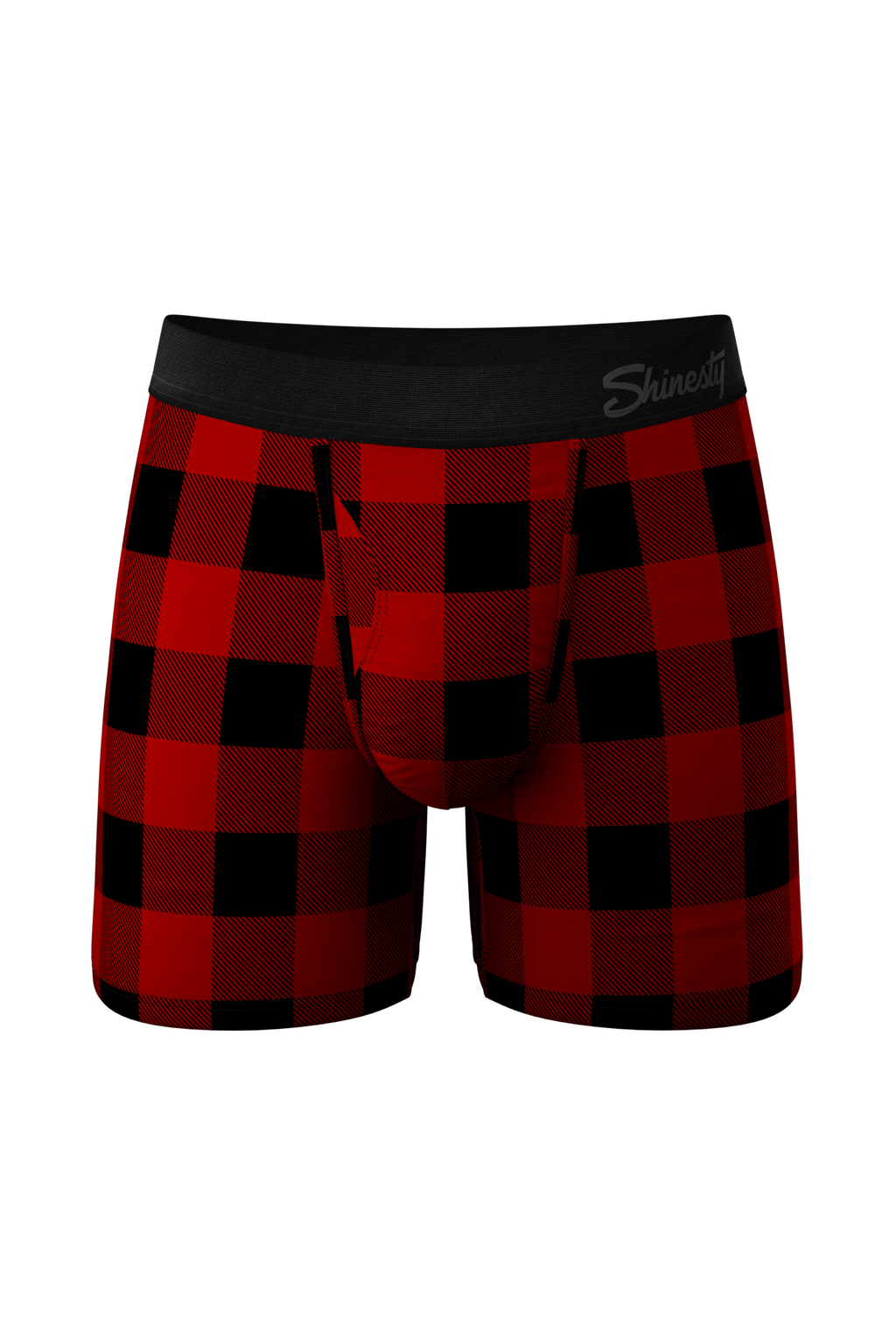 The Red & Black Lumberjack | Buffalo Check paradICE™ Cooling Ball Hammock® Underwear With Fly - Shinesty
