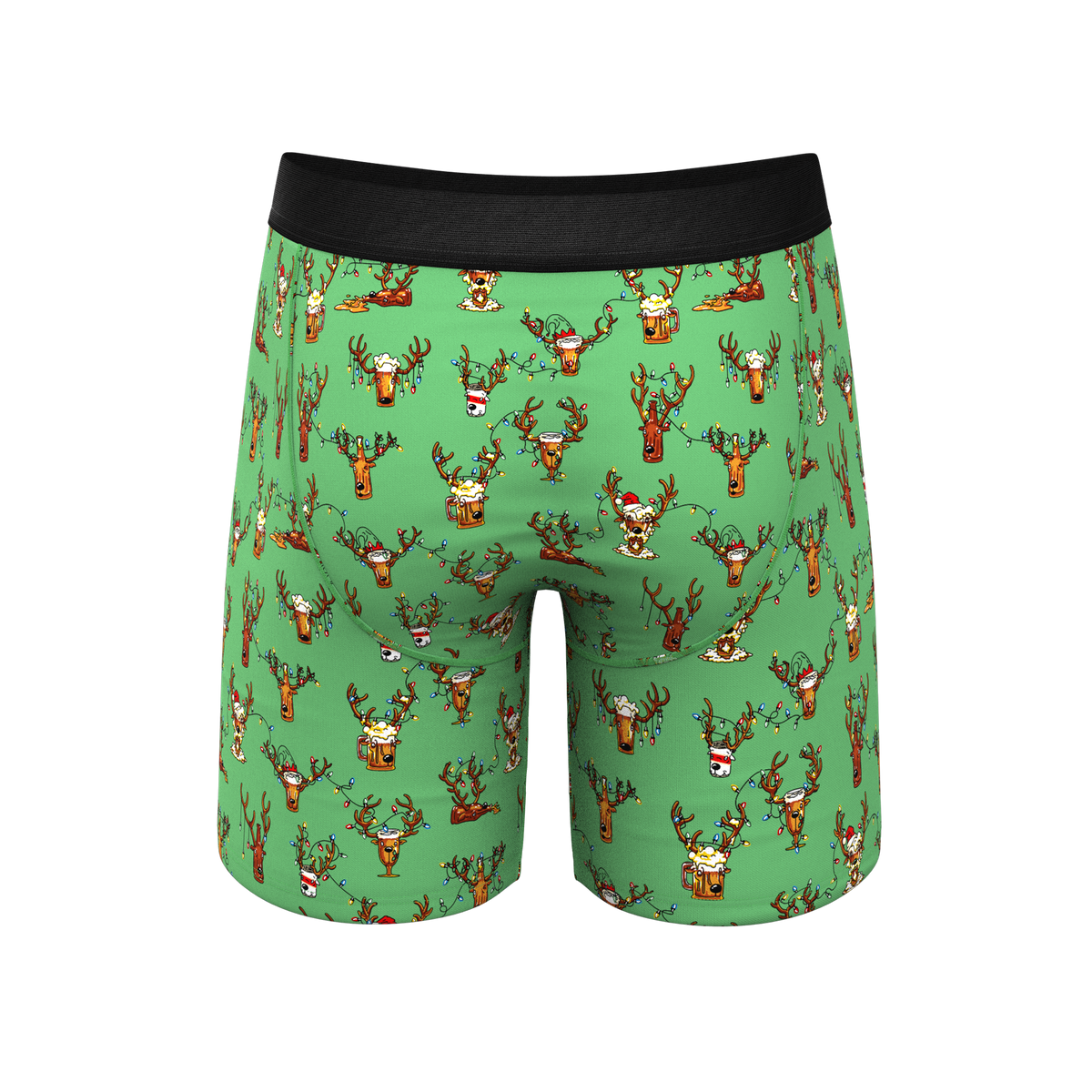 The Blitzened | Reindeer Beer Ball Hammock® Boxer - Long Leg - Shinesty