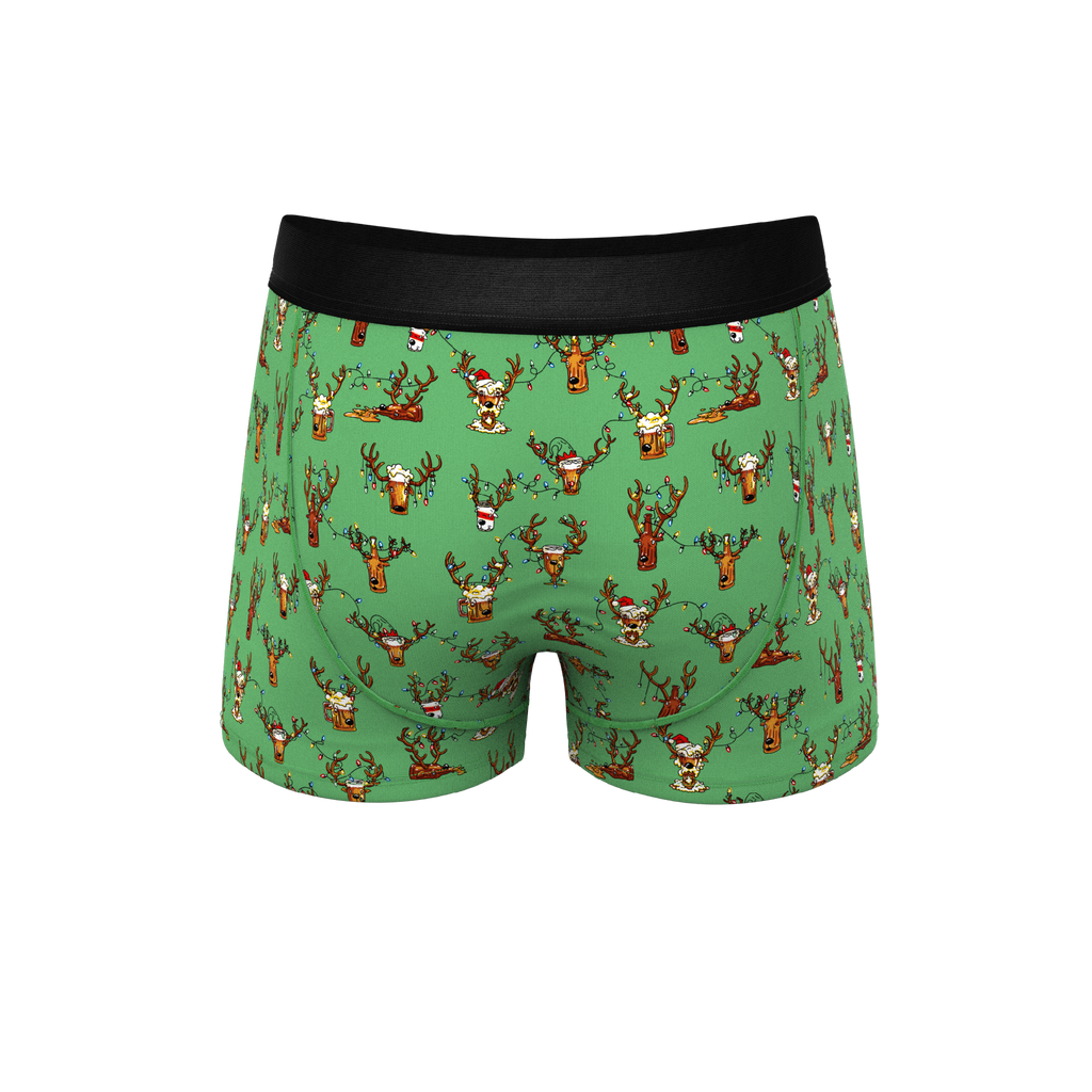 The Blitzened | Reindeer Beer Ball Hammock® Pouch Trunks Underwear - Shinesty