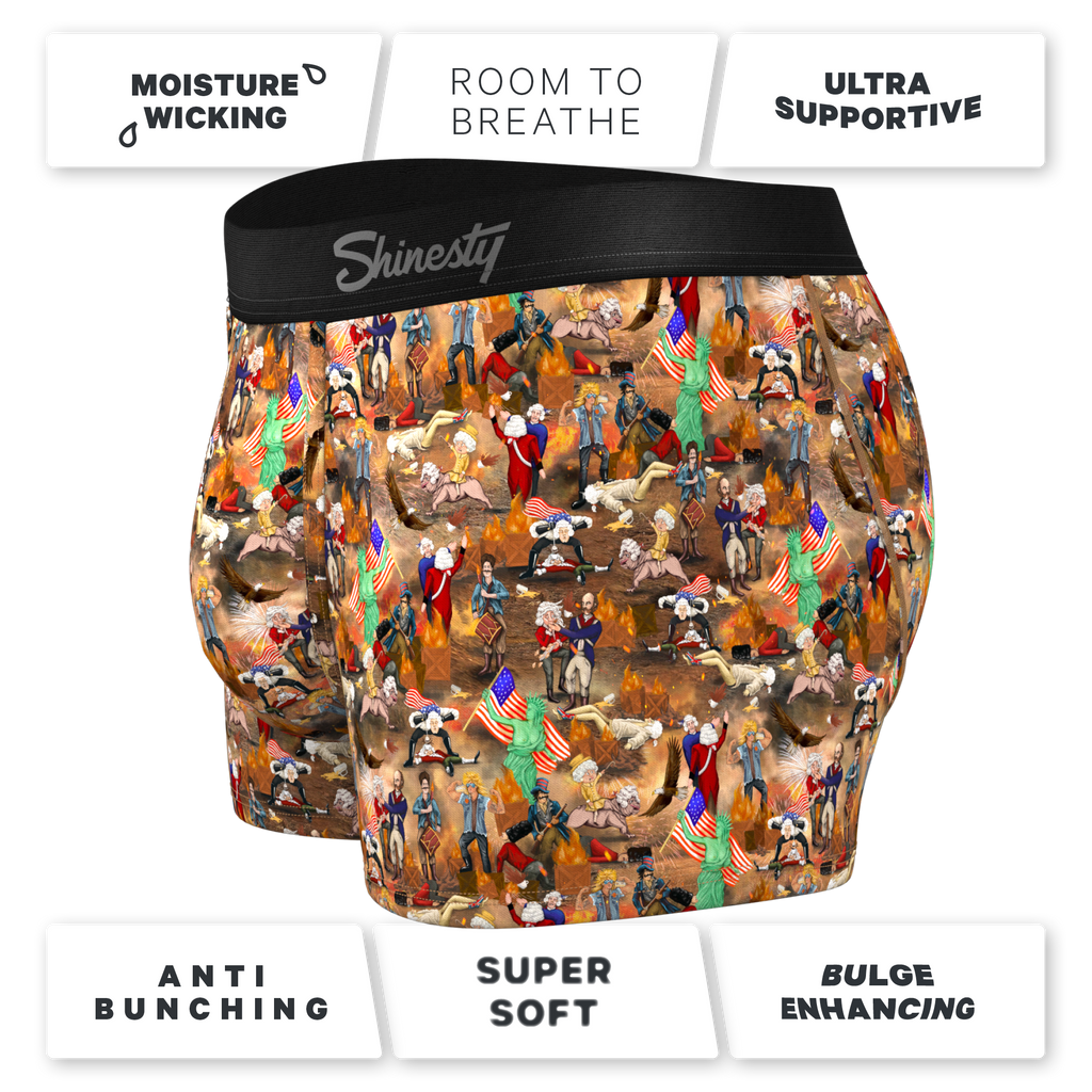 The Boston Tea Bag Party | Patriotic Ball Hammock® Pouch Trunk Underwear - Shinesty