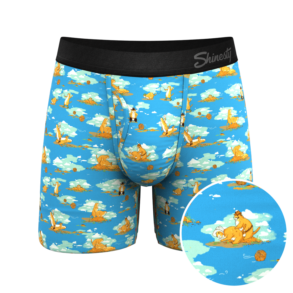 The Brokeback Mounted | Prairie Dog Ball Hammock® Pouch Underwear With Fly - Shinesty