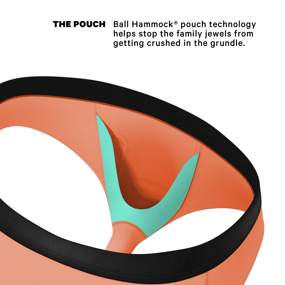 The Crossing Guard | Orange Ball Hammock® Pouch Underwear Briefs - Shinesty