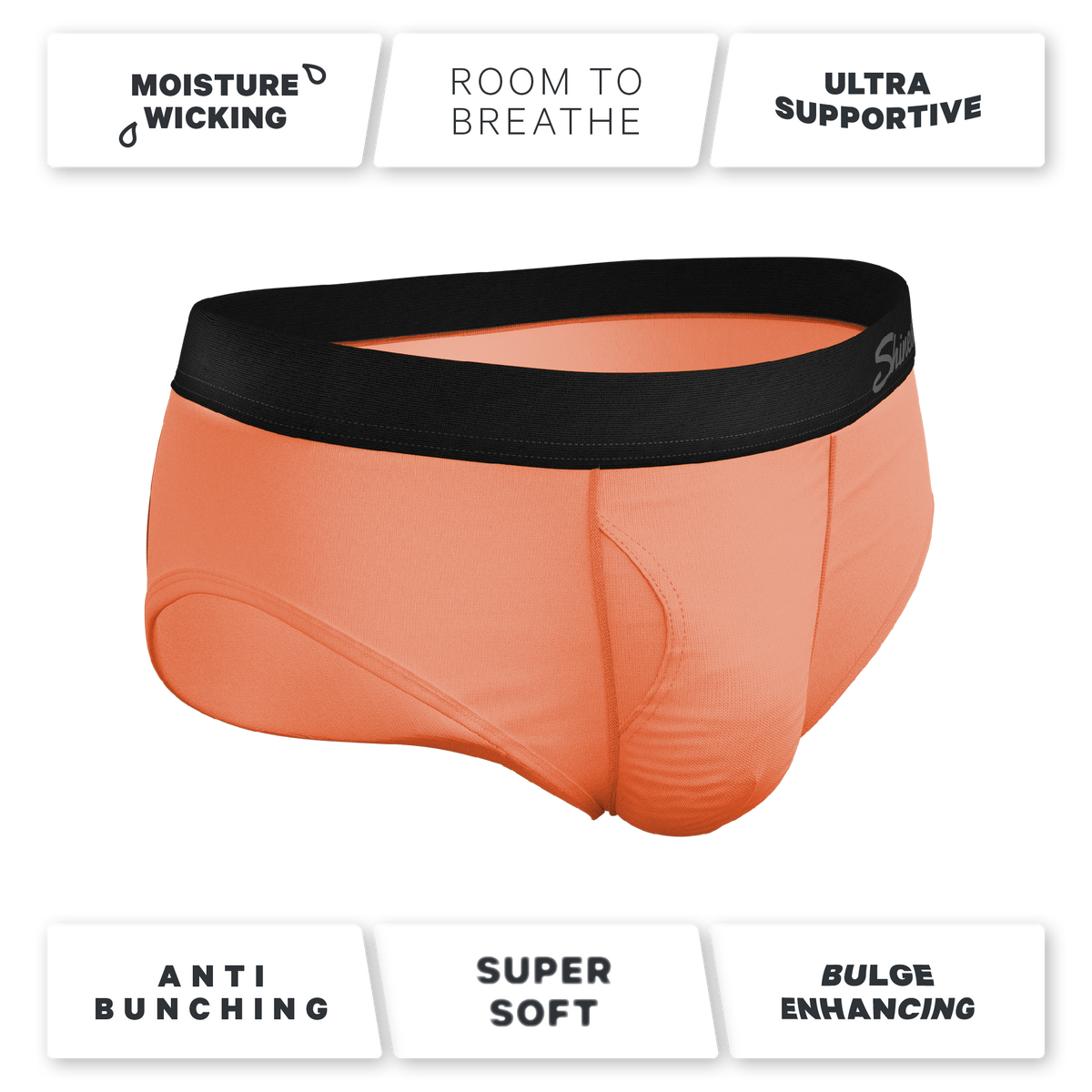 The Crossing Guard | Orange Ball Hammock® Pouch Underwear Briefs - Shinesty