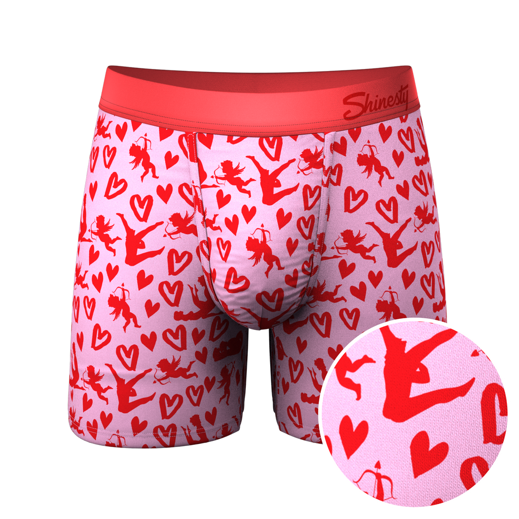 The Cupid Shuffle | Glow in the Dark Valentines Day Ball Hammock® Pouch Underwear - Shinesty