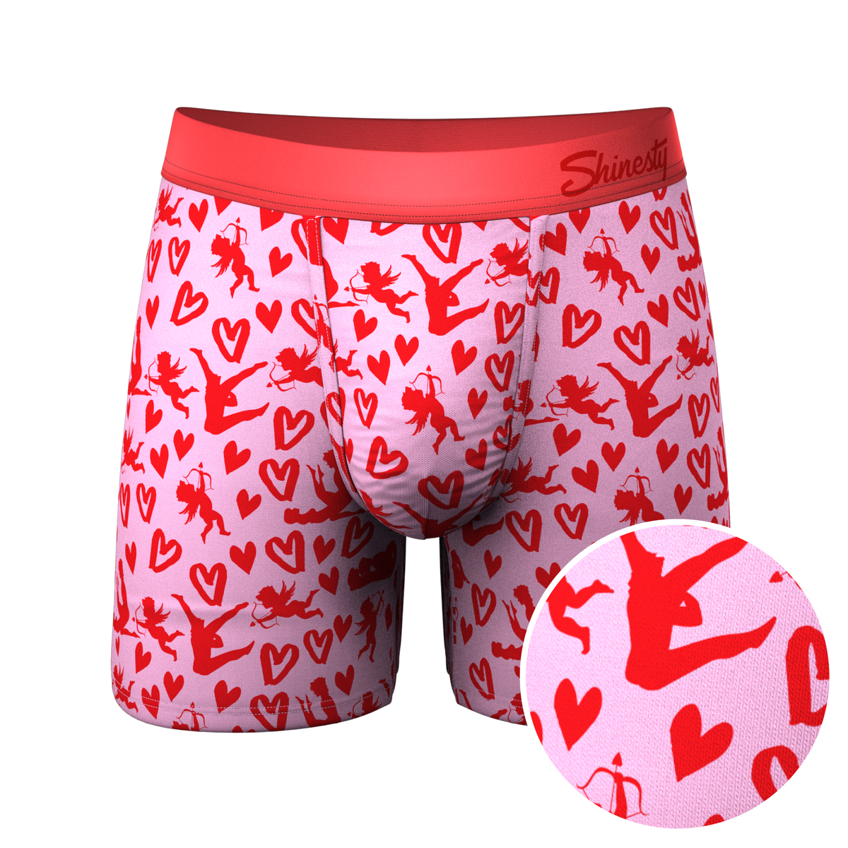 The Cupid Shuffle | Glow in the Dark Valentines Day Ball Hammock® Pouch Underwear - Shinesty