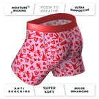 The Cupid Shuffle | Glow in the Dark Valentines Day Ball Hammock® Pouch Underwear With Fly - Shinesty