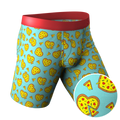 The Deep Dish | Pizza Hearts Ball Hammock® Boxer - Long Leg - Shinesty