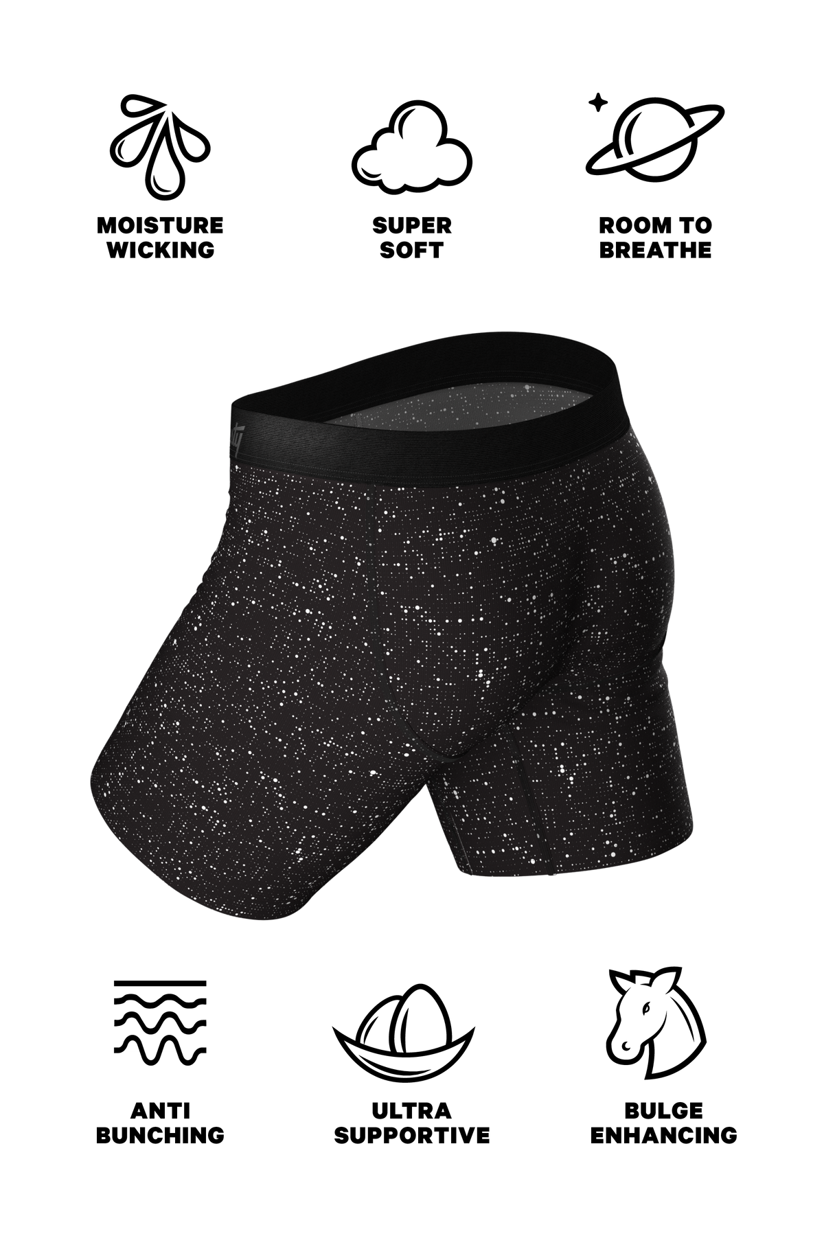 The Discotheque | Disco Ball Ball Hammock® Boxer - Long Leg - Shinesty