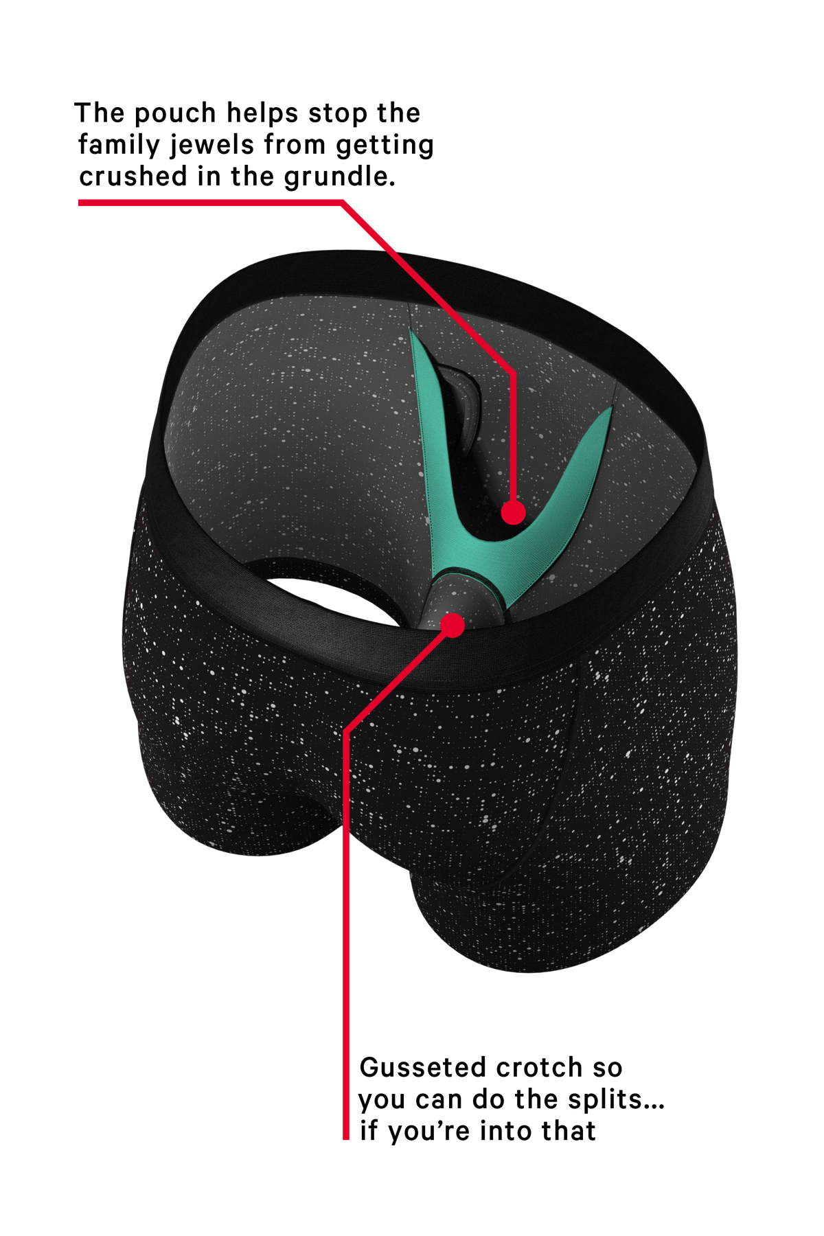 The Discotheque | Disco Ball Hammock® Pouch Underwear With Fly - Shinesty