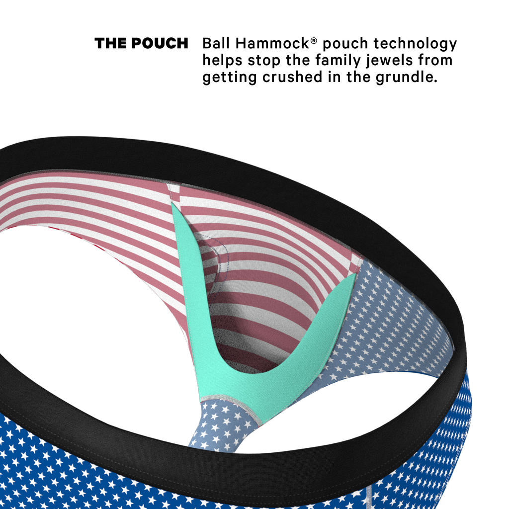 The Ellis Island | USA Flag Ball Hammock® Pouch Underwear Briefs - Shinesty