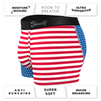 The Ellis Island | USA Flag Ball Hammock® Pouch Trunk Underwear - Shinesty
