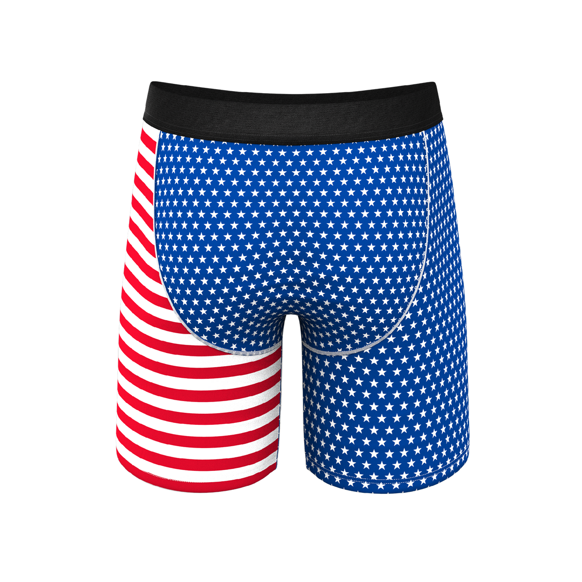 The Ellis Island | USA Flag Ball Hammock® Boxer - Long Leg - Shinesty
