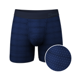 The Forget Me Not | Navy Dot Ball Hammock® Pouch Underwear - Shinesty