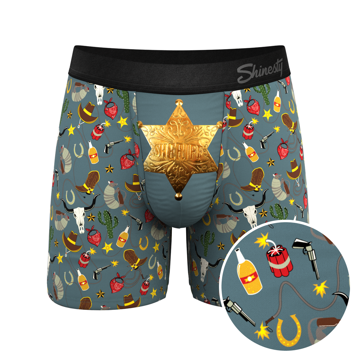 The Giddy Up | Sheriff Badge Ball Hammock® Pouch Underwear - Shinesty