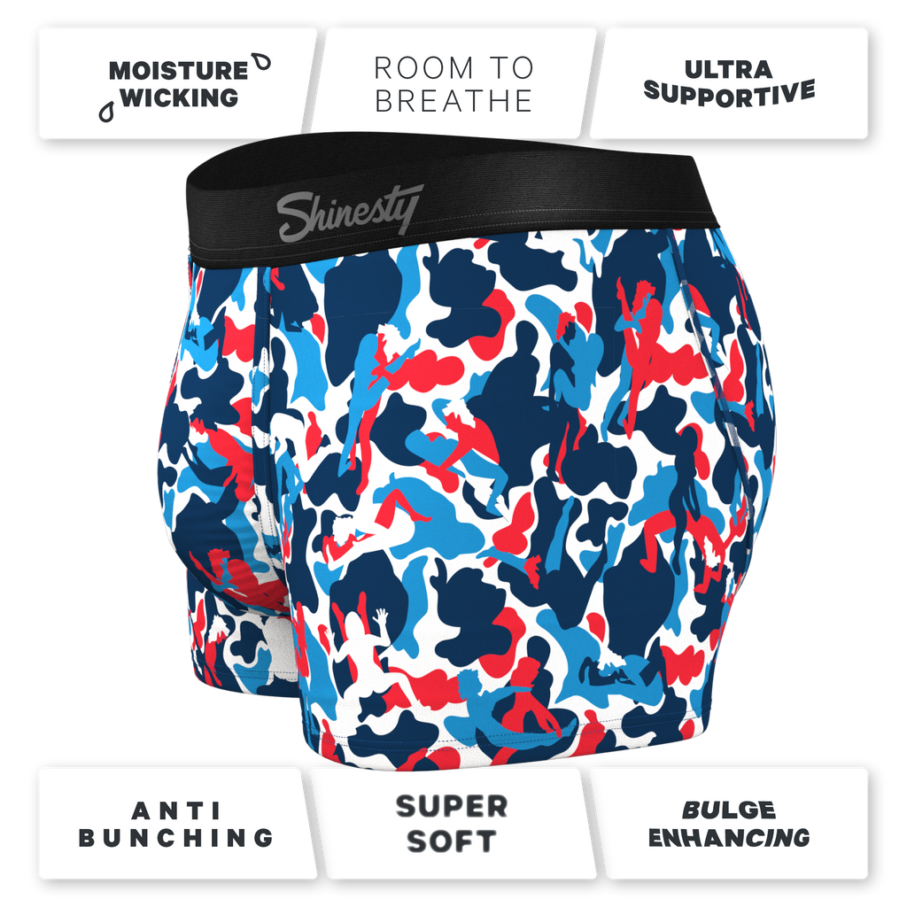 The Grand Finale | USA Camouflage Ball Hammock® Pouch Trunk Underwear - Shinesty
