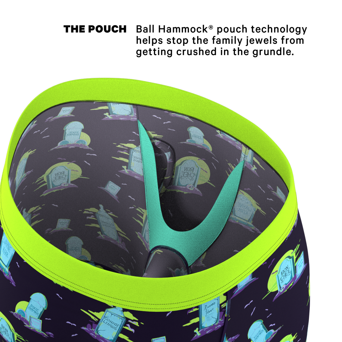 The Headstone | Tombstone Ball Hammock® Boxer - Long Leg - Shinesty