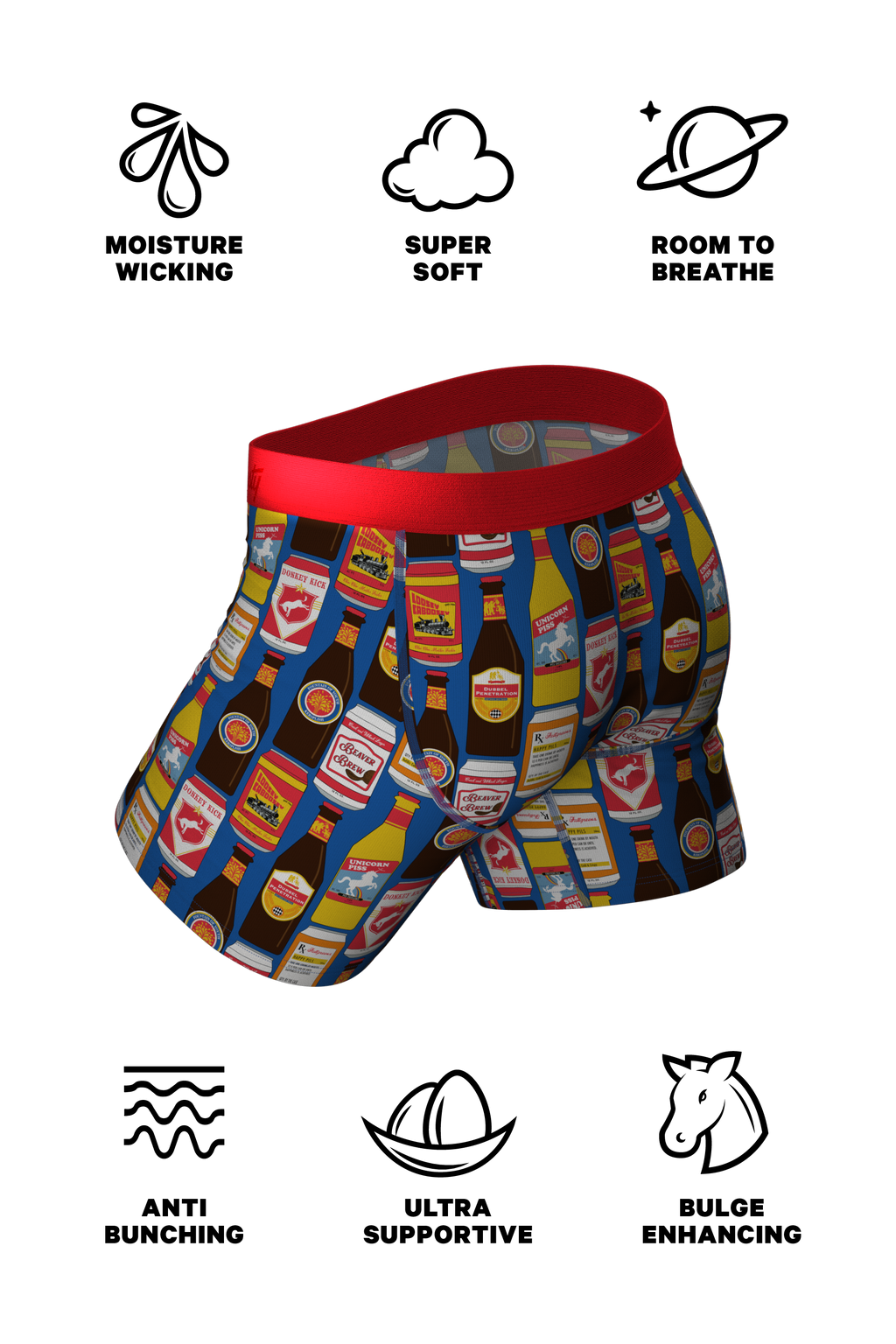 The Hop Nectar | Beer Ball Hammock® Pouch Underwear With Fly - Shinesty