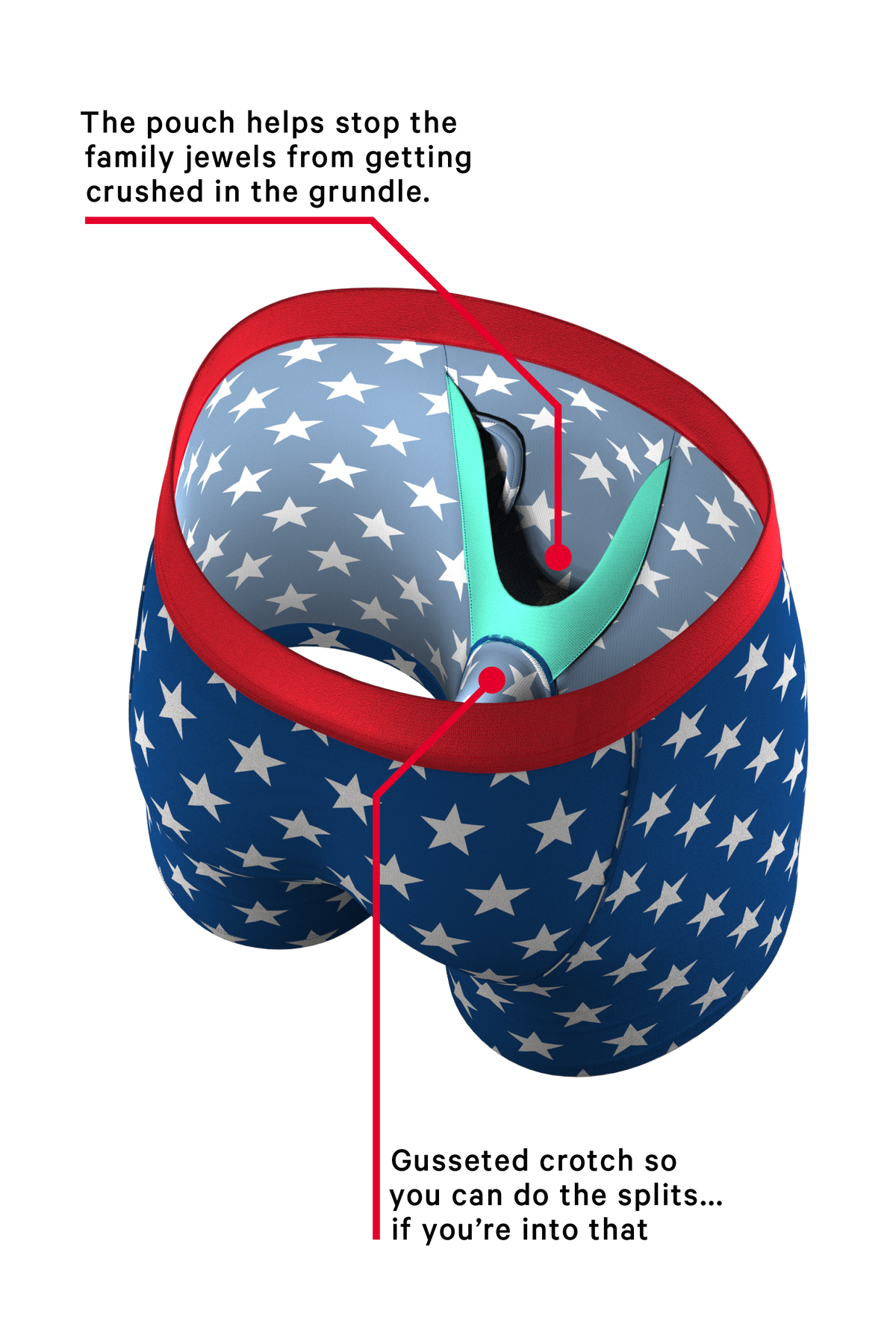 The Inferno | Torch & Flags Ball Hammock® Boxer Briefs With Fly - Shinesty
