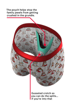 The Jailbird | Mugshot Santa Ball Hammock® Pouch Underwear With Fly - Shinesty