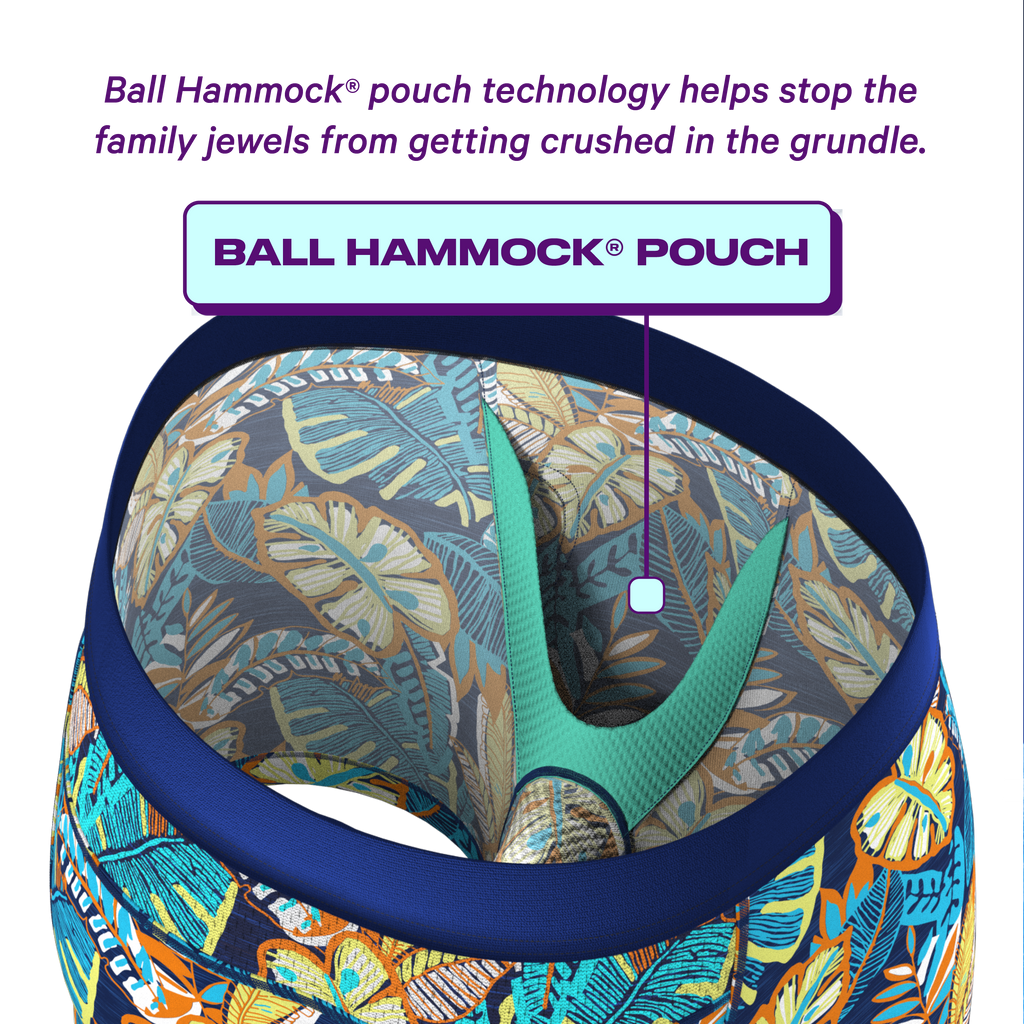 The Mahalo | Blue Tropical paradICE™ Cooling Ball Hammock® Underwear - Shinesty