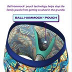 The Mahalo | Blue Tropical paradICE™ Cooling Ball Hammock® Underwear - Shinesty