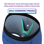 The Manhattan Man | Light Blue Stars paradICE™ Cooling Ball Hammock® Underwear - Shinesty