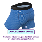 The Manhattan Man | Light Blue Stars paradICE™ Cooling Ball Hammock® Underwear - Shinesty