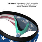 The Mascot | American Flag Ball Hammock® Pouch Underwear Briefs - Shinesty