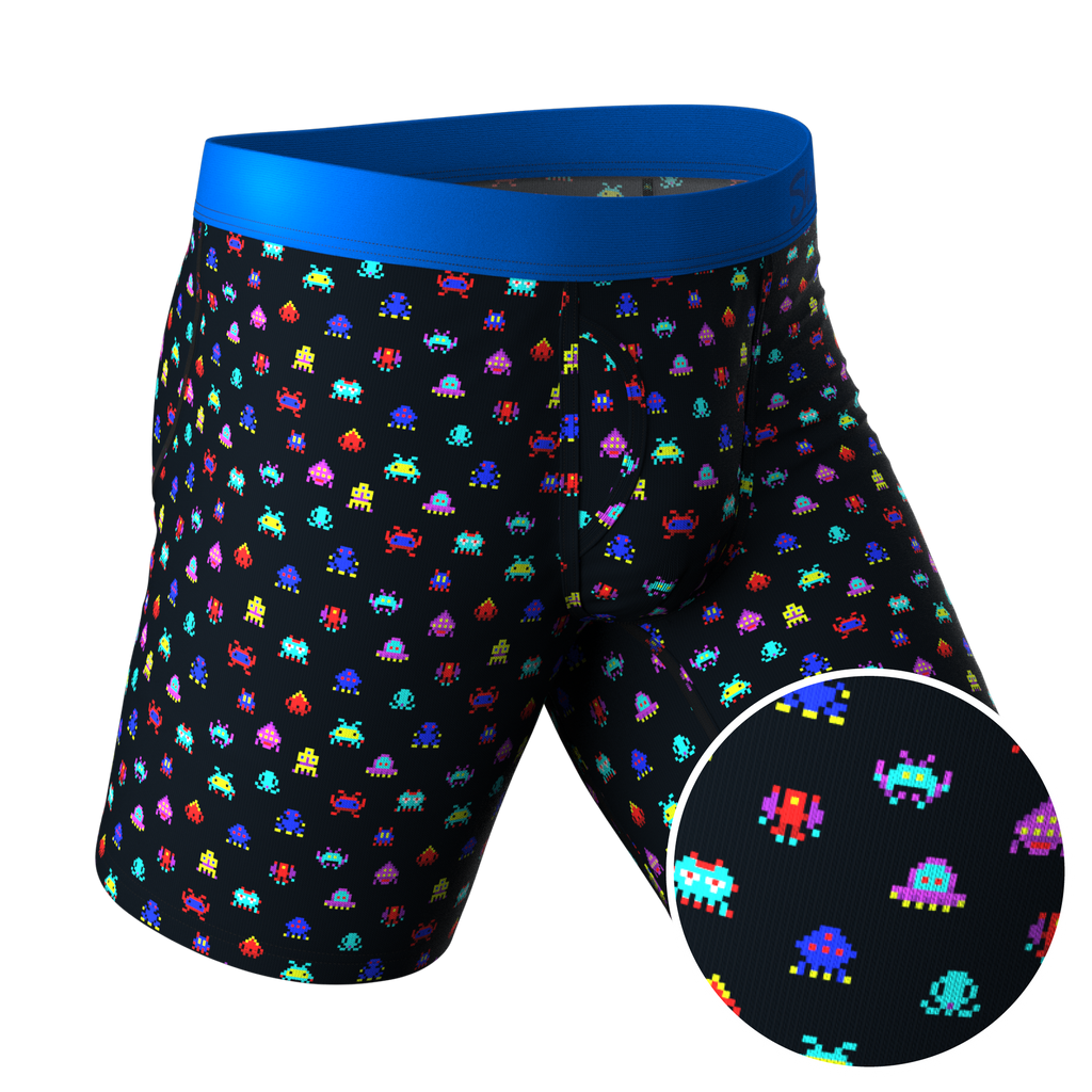 The Master Blaster | Video Game Ball Hammock® Boxer - Long Leg - Shinesty