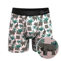 The Maximus | Tropical Elephant Ball Hammock® Pouch Underwear With Fly - Shinesty