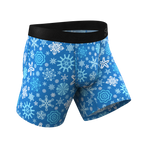 The Melt In Your Mouth | Glow In The Dark Naughty Snowflakes Ball Hammock® Pouch Underwear - Shinesty