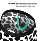 The Milk Me | Cow Print Ball Hammock® Pouch Underwear With Fly - Shinesty
