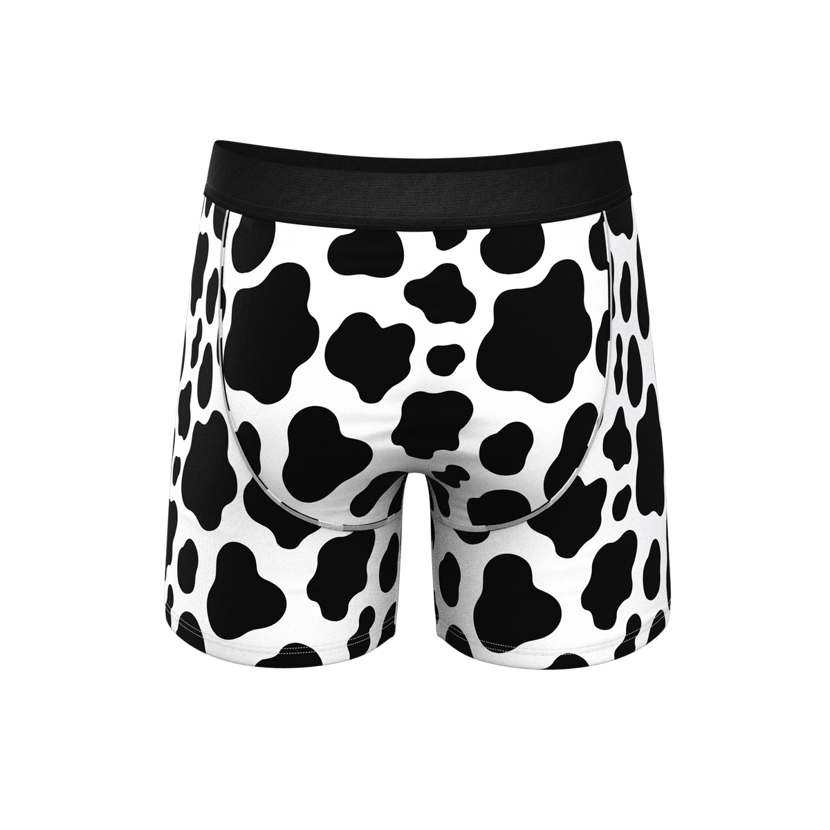 The Milk Me | Cow Print Ball Hammock® Pouch Underwear With Fly - Shinesty