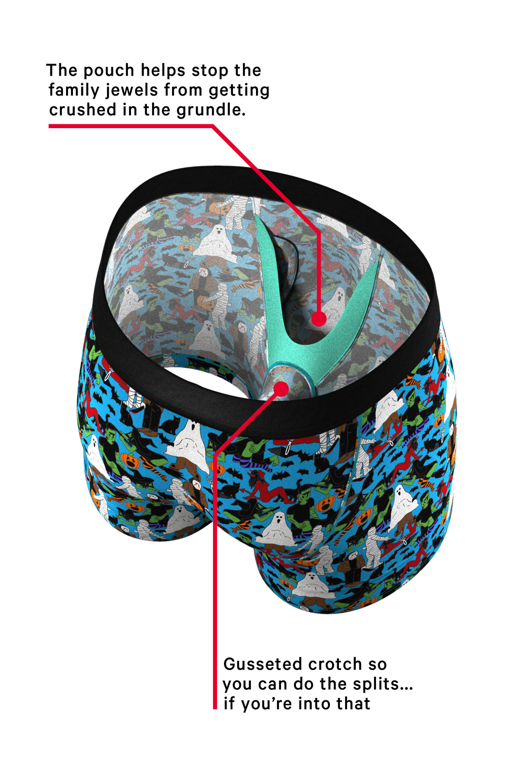 The Monster Smash | Halloween Ball Hammock® Boxers With Fly - Shinesty