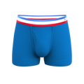 The Morning Glory | Blue with USA Waistband Ball Hammock® Pouch Trunks Underwear - Shinesty