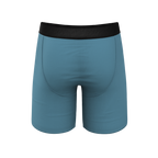 The Neptune | Slate Blue Ball Hammock® Boxer - Long Leg - Shinesty