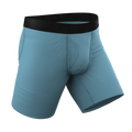 The Neptune | Slate Blue Ball Hammock® Boxer - Long Leg - Shinesty