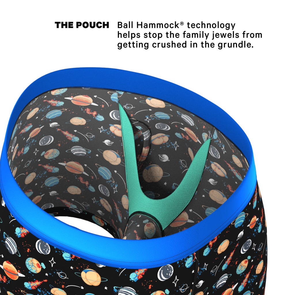 The Personal Space | Outer Space Ball Hammock® Pouch Underwear With Fly - Shinesty