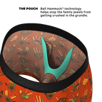The Party Fowl | Thanksgiving Turkey Ball Hammock® Pouch Underwear With Fly - Shinesty