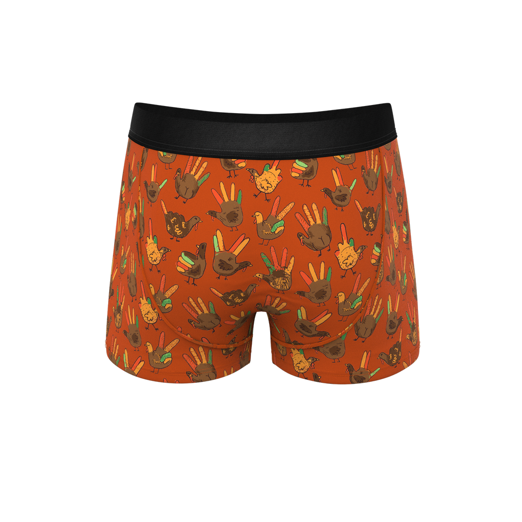 The Party Fowl | Thanksgiving Turkey Ball Hammock® Pouch Trunks Underwear - Shinesty