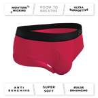 The Red Velvet | Dark Red Ball Hammock® Pouch Underwear Briefs - Shinesty