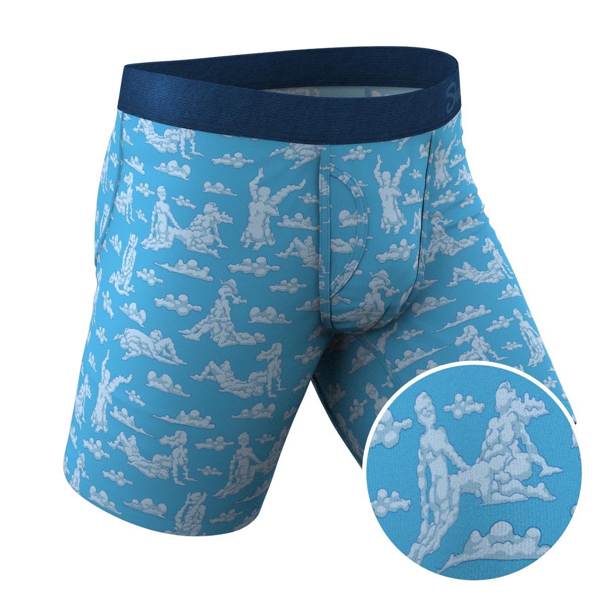 The Reverse Cloud Girl | Cloud Ball Hammock® Boxer - Long Leg - Shinesty