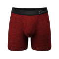 The Romeo | Red Heather Ball Hammock® Pouch Underwear With Fly - Shinesty