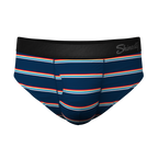The Routine | Navy Stripe Ball Hammock® Pouch Underwear Briefs - Shinesty