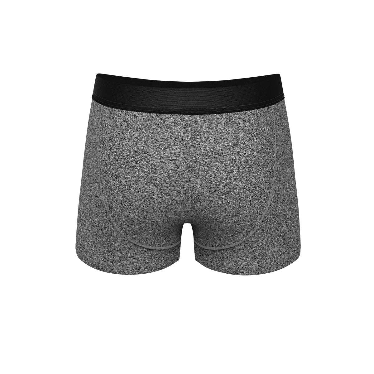 The Seattle Skyline | Black Marble Heather Ball Hammock® Pouch Trunk Underwear - Shinesty