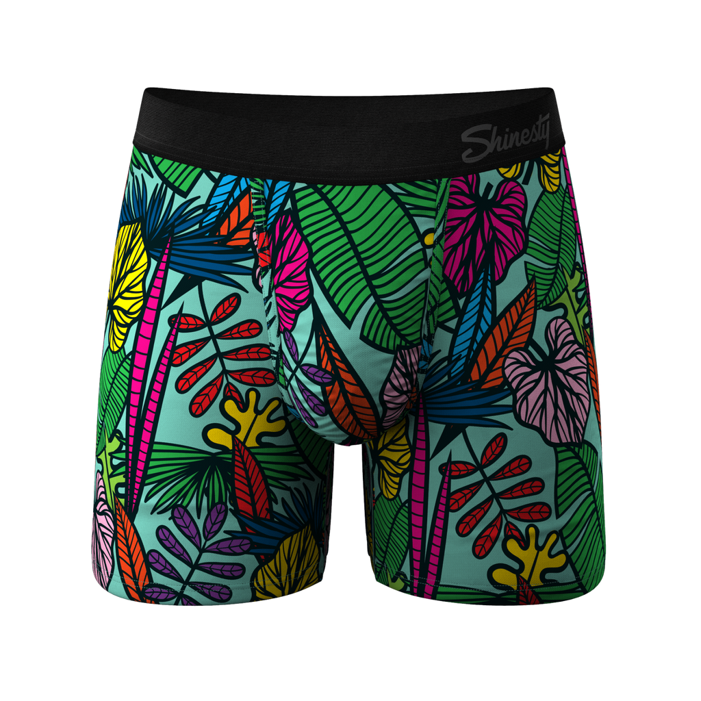 The Sex On The Beach | Light Blue Tropical Ball Hammock® Pouch Underwear - Shinesty