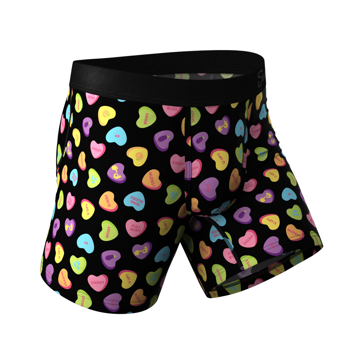 The Smooth Talker | Candy Hearts Ball Hammock® Pouch Underwear - Shinesty