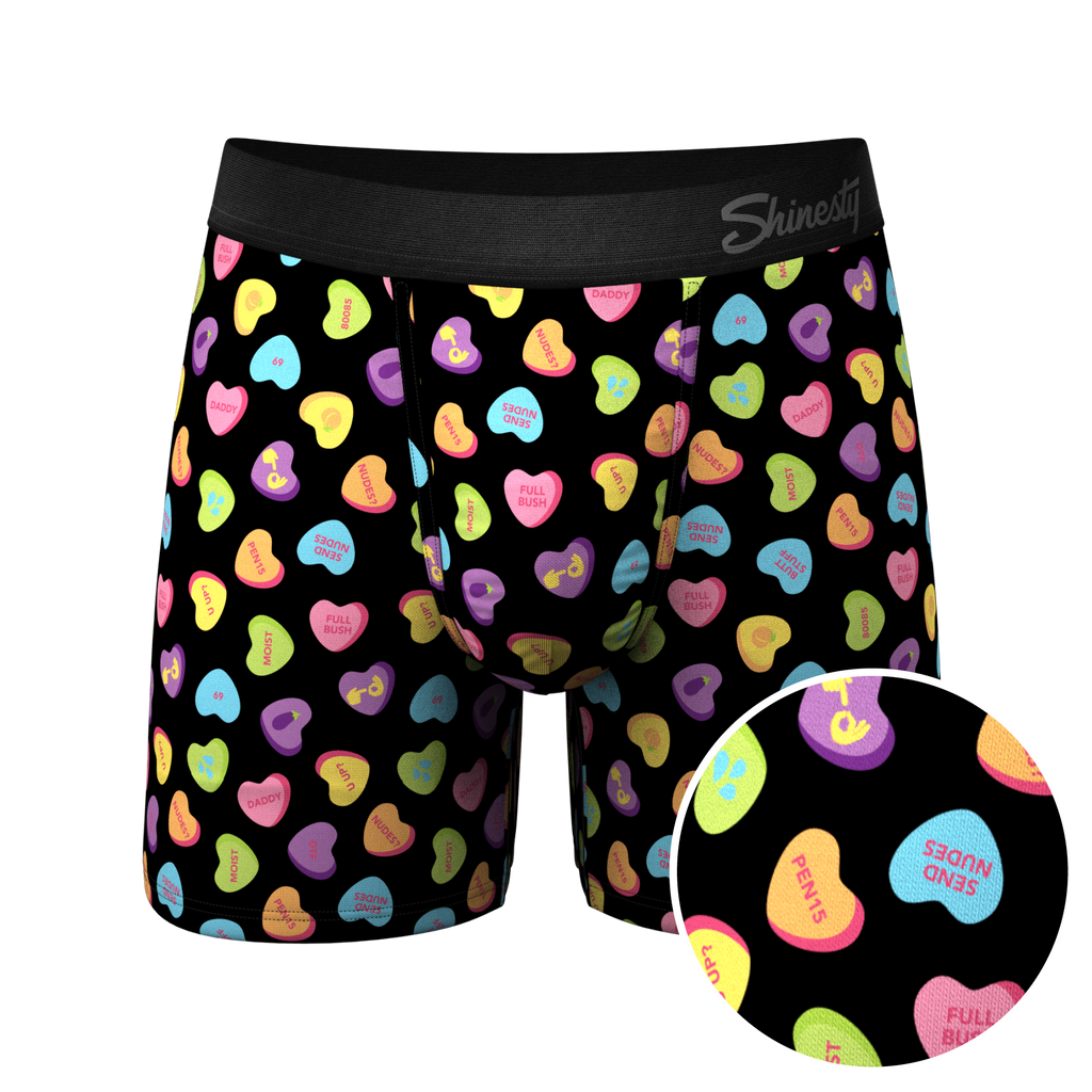 The Smooth Talker | Candy Hearts Ball Hammock® Pouch Underwear - Shinesty