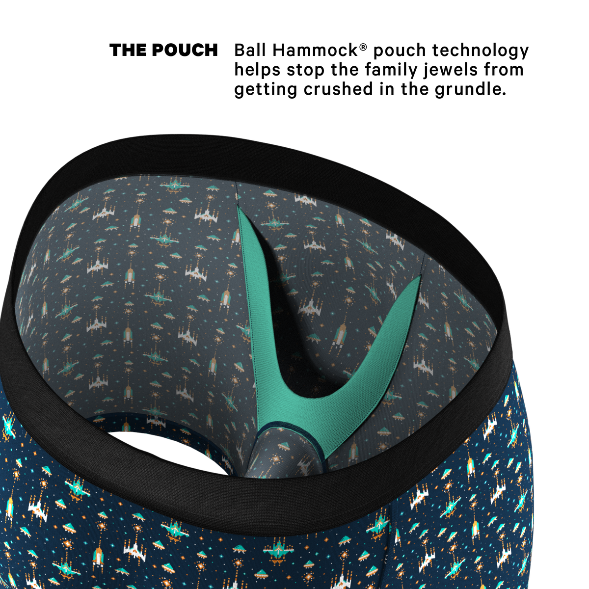 The Space Commando | Spaceship Ball Hammock® Pouch Underwear - Shinesty